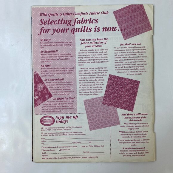 Quiltmaker Magazine Issue No. 33 Sept/Oct 1993 21 Great Patterns Techniques Tips - Picture 2 of 5
